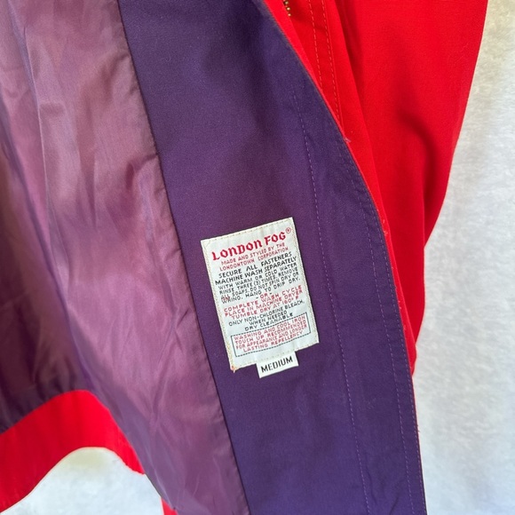 London Fog Red and Purple Outerwear - Picture 6 of 14